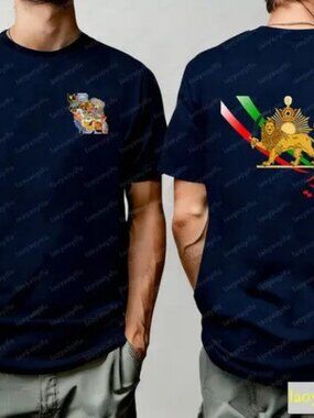 Lion & Sun Pocket Print T-Shirt